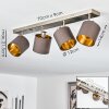 ALSEN Ceiling Light matt nickel, 4-light sources