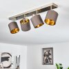 ALSEN Ceiling Light matt nickel, 4-light sources