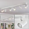 Gesteira ceiling light, ceiling spotlight chrome, white, 6-light sources