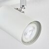 Gesteira ceiling light, ceiling spotlight chrome, white, 6-light sources