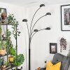 Nikkala floor lamp marble, black, 5-light sources