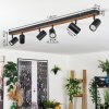 Gesteira ceiling light, ceiling spotlight Ecru, black, 6-light sources