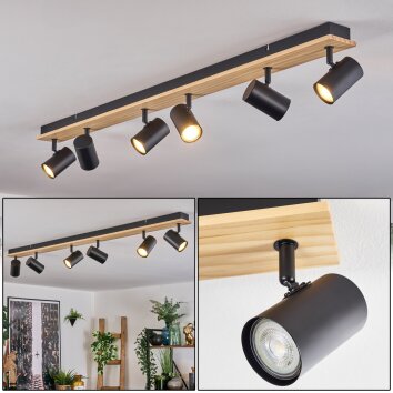 Gesteira ceiling light, ceiling spotlight Ecru, 6-light sources