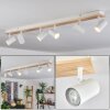 Gesteira ceiling light, ceiling spotlight Ecru, white, 6-light sources