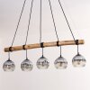 Ripoll hanging light, globe light, pendant light Ecru, black, 5-light sources