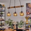 Ripoll hanging light, globe light, pendant light Ecru, black, 3-light sources