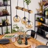 Ripoll hanging light, globe light, pendant light Ecru, black, 3-light sources