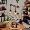 Ripoll hanging light, globe light, pendant light Ecru, black, 3-light sources