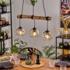 Ripoll hanging light, globe light, pendant light Ecru, black, 3-light sources