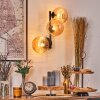 Chehalis globe light, wall light Amber, 3-light sources