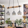 Ripoll hanging light, globe light, pendant light Ecru, black, 3-light sources