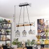 Ripoll hanging light, globe light, pendant light Ecru, black, 3-light sources