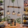 Ripoll hanging light, globe light, pendant light Ecru, black, 3-light sources