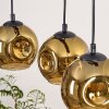 Ripoll hanging light, globe light, pendant light Ecru, black, 3-light sources