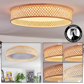 Barroco ceiling light LED Ecru, 1-light source