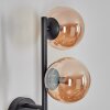 Chehalis globe light, wall light Amber, 3-light sources