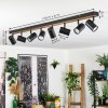 Gesteira ceiling light, ceiling spotlight Ecru, black, 8-light sources