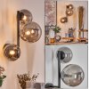 Chehalis globe light 23 cm Smoke-coloured, 3-light sources