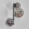 Chehalis globe light 23 cm Smoke-coloured, 3-light sources