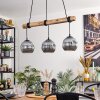 Ripoll hanging light, globe light, pendant light Ecru, black, 3-light sources