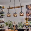 Ripoll hanging light, globe light, pendant light Ecru, black, 3-light sources