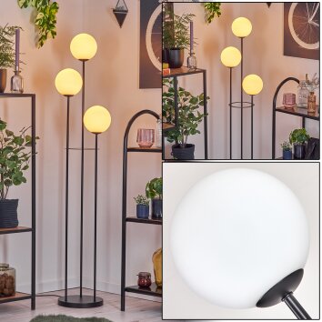 Gastor floor lamp black, 3-light sources