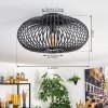 Oravi ceiling light black, 1-light source