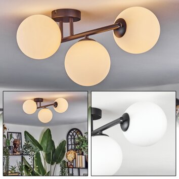 Chehalis ceiling light white, 3-light sources