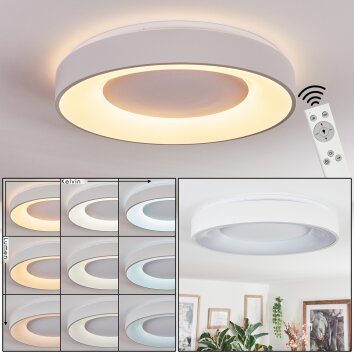 Joren ceiling light, Panel LED white, 1-light source, Remote control