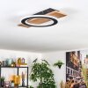 Besperia ceiling light LED Wood like finish, black, 1-light source