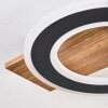 Besperia ceiling light LED Wood like finish, black, 1-light source