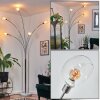 Nikkala floor lamp chrome, white, 5-light sources