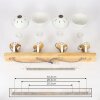 Orny Ceiling Light Ecru, white, 4-light sources