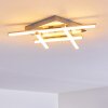 Eriz Ceiling Light LED matt nickel, 4-light sources, Remote control, Colour changer