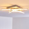 Eriz Ceiling Light LED matt nickel, 4-light sources, Remote control, Colour changer