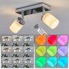 Cerejeiras Ceiling Light LED chrome, 2-light sources, Remote control, Colour changer