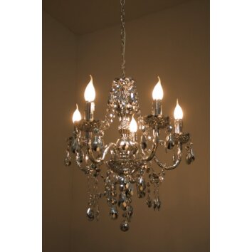 Reality chandelier transparent, clear, 5-light sources