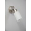 Reality wall spotlight stainless steel, white, 1-light source