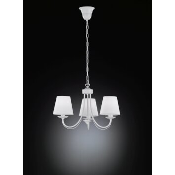 Trio lights Cortez chandelier white, 3-light sources