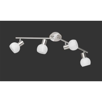 Reality Antibes Ceiling Light matt nickel, 4-light sources