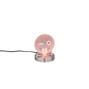 Reality SMILEY Table Lamp LED chrome, 1-light source, Colour changer