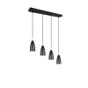 Reality FARIN Pendant Light black, 4-light sources