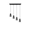 Reality FARIN Pendant Light black, 4-light sources