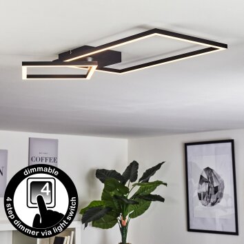 DOYON Ceiling Light LED black, 1-light source