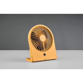 Reality Breezy electric desk fan yellow