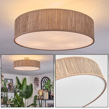 Foggia ceiling light matt nickel, 3-light sources