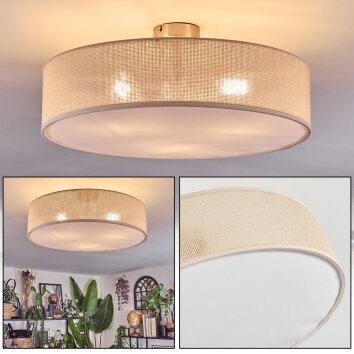 Foggia ceiling light matt nickel, 3-light sources