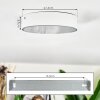 Elmar ceiling light LED white, 1-light source