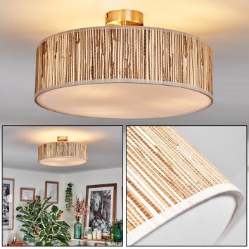 Foggia ceiling light matt nickel, 3-light sources