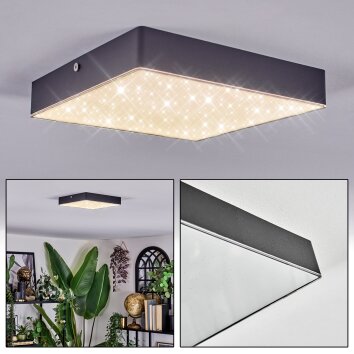 Esmar ceiling light LED black, 1-light source